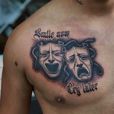 Cry Later Laugh Now Tattoo