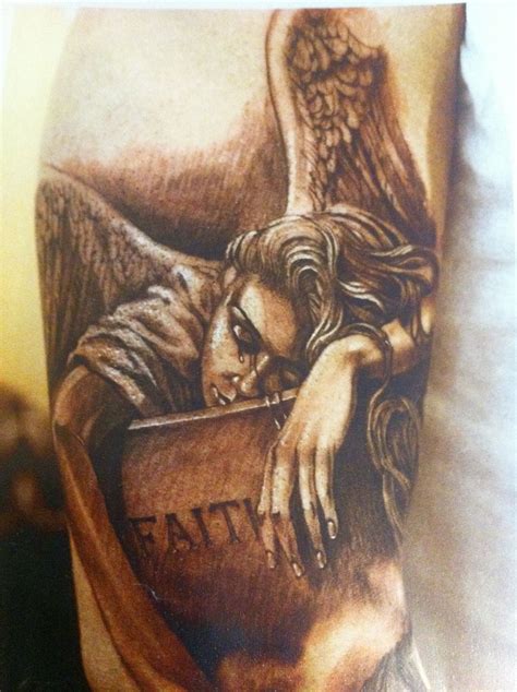 Shawn Wilken crying Angel tattoo