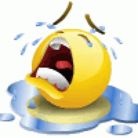 Crying Animated Smiley Gif