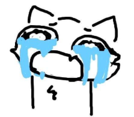 Crying Cat Meme Drawing