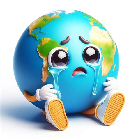 Crying Earth Animated Gif