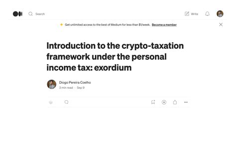 Crypto Taxation Framework