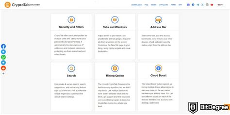 CryptoTab Browser Features