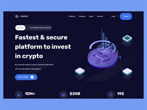 Cryptocurrency Exchange Vue Js Website Template Free Download