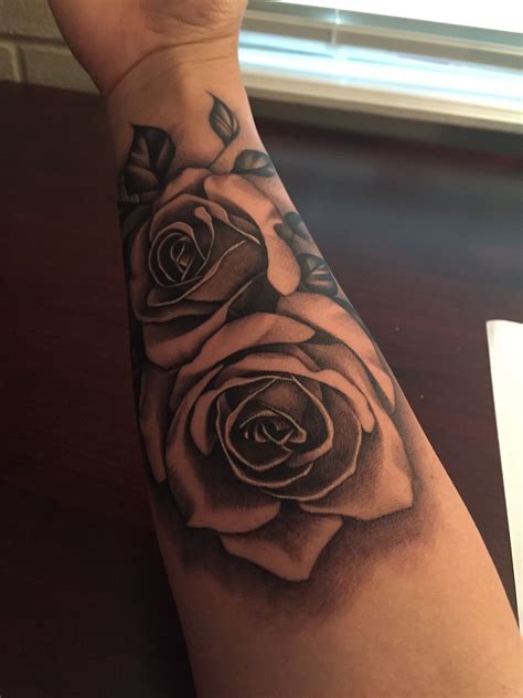 Pink rose crystal tattoo on leg TattooMagz › Tattoo