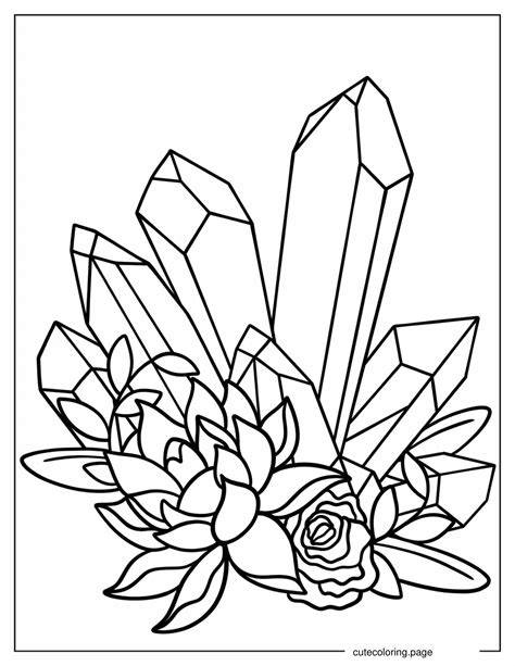 Crystal Coloring Page