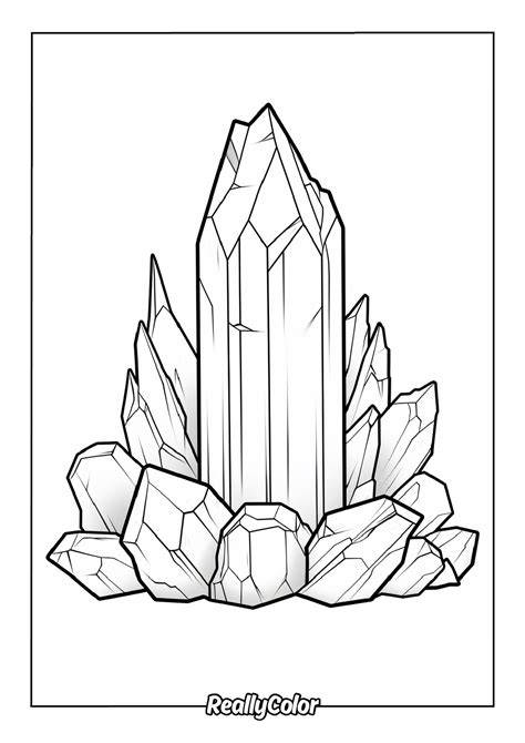 Crystal Coloring Pages