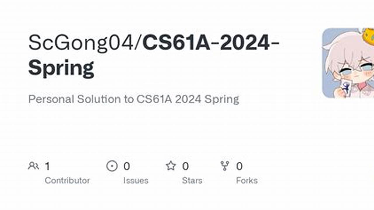 Cs61a Spring 2024 Schedule