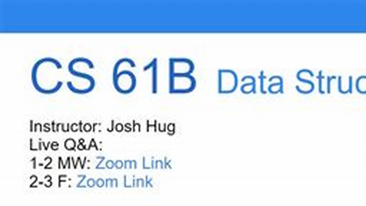 Cs61b Spring 2025