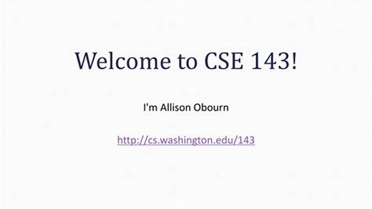 Cse 143 Spring 2025