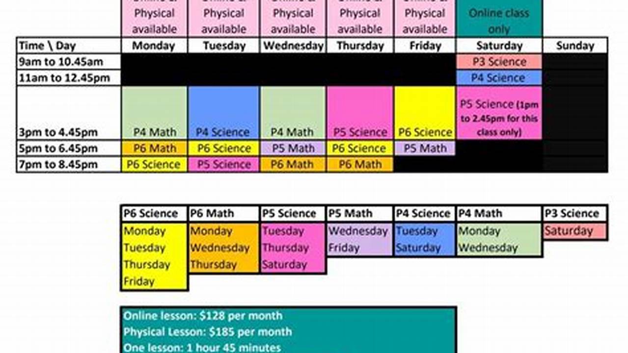 Ctc Spring Schedule 2024