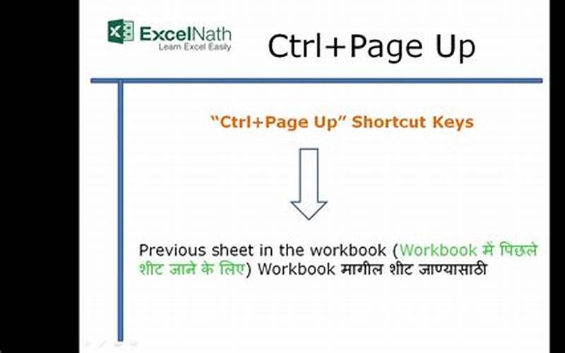 Ctrl Page Up Shortcut