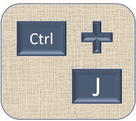 Ctrl J Digunakan Untuk