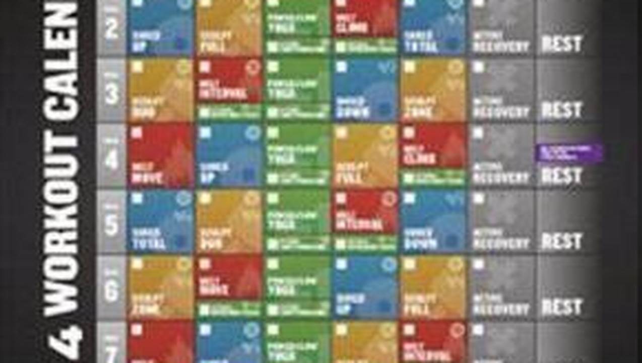 Cu24 Level 1 Workout Calendar 2025-26