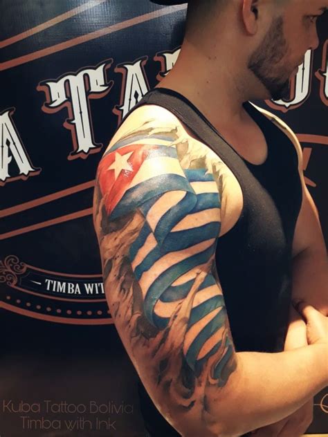Sleeve tattoo by Fishero Freihand tattoo Cuban tattoos