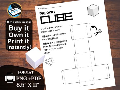 Cube Cutout Template