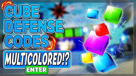 Cube Defense Codes - Roblox - June 2023 -