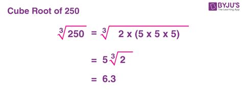 Cubed Root Of 250