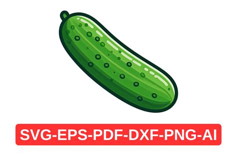 Unleash Your Design Game with Cucumber Svg - The Perfect Solution for Stunning Vector Images!