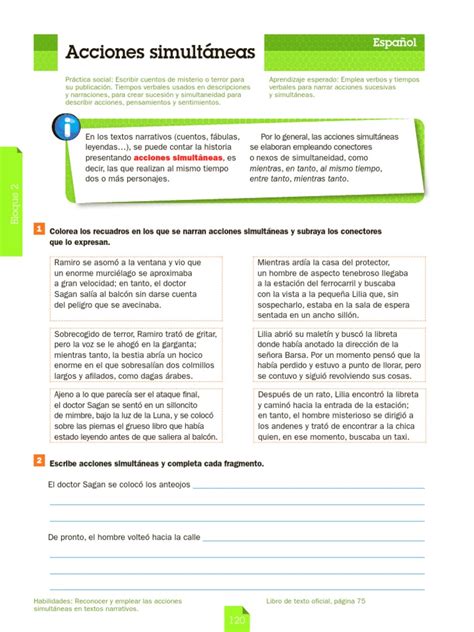 Cuentos Con Acciones Simultaneas Y Continuas