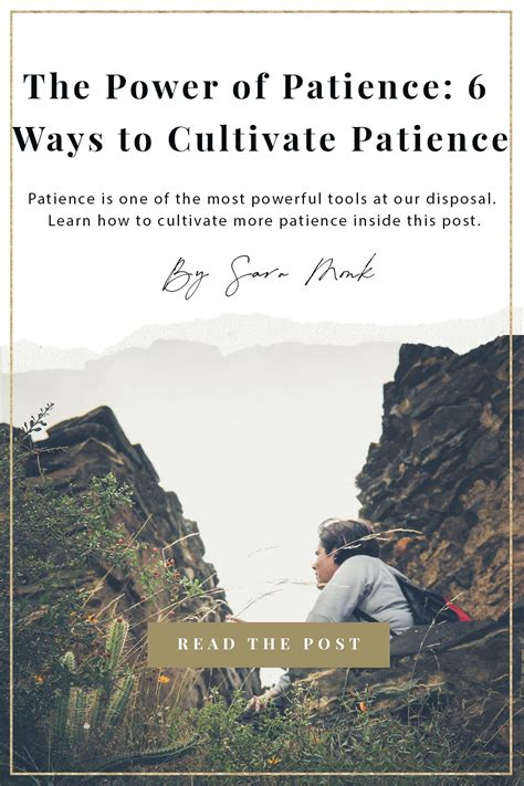 Cultivate Patience
