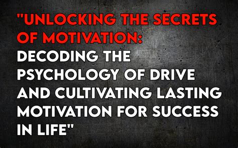 Cultivating Motivation