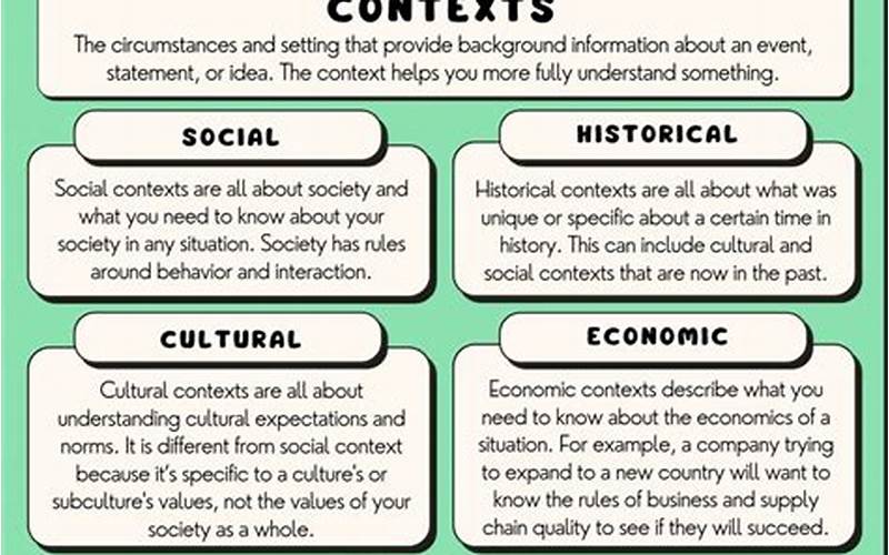 Cultural And Historical Context