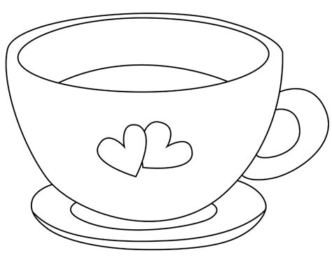 Cup Coloring Page