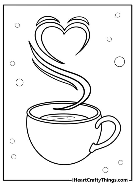 Cup Of Coffee Coloring Page