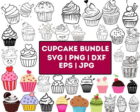 Download Cupcake Bundle Cut Images