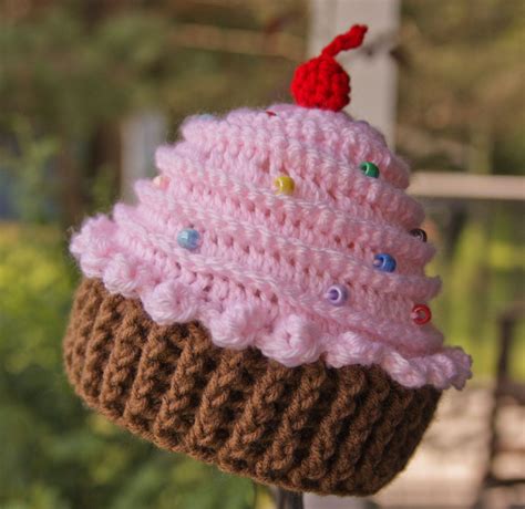 Cupcake Crochet Hat