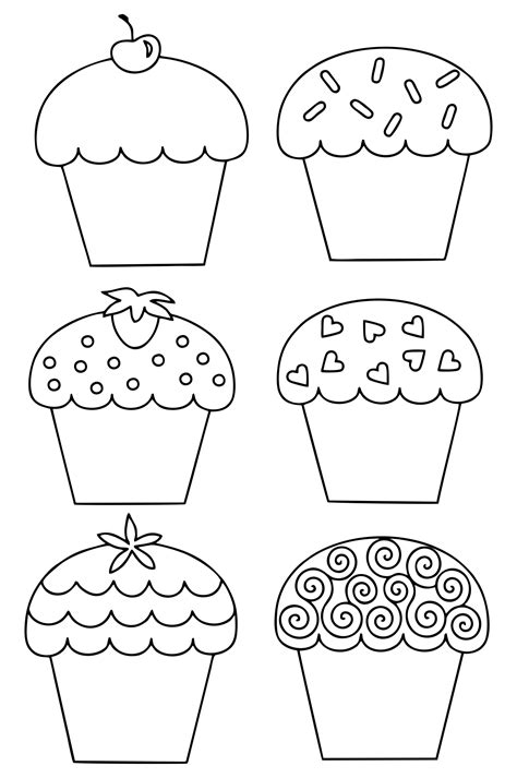 Cupcake Template Free Printable