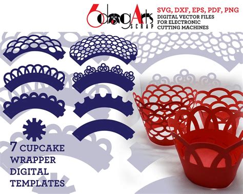 Download Cupcake Wrapper DXF Files