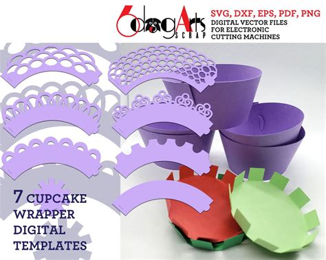 Indulge in Sweet Sensations with Exquisite Cupcake Wrapper SVG Designs