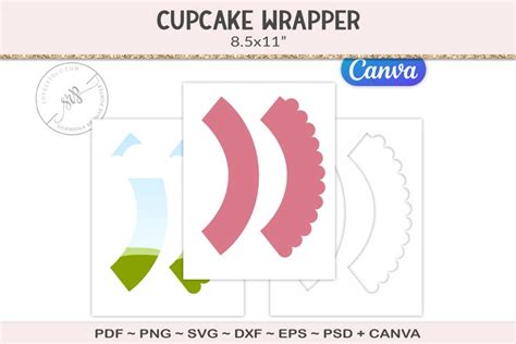 Download Cupcake Wrapper Template Intricate Cut of a... SVG File - SVG Design Easy Edite