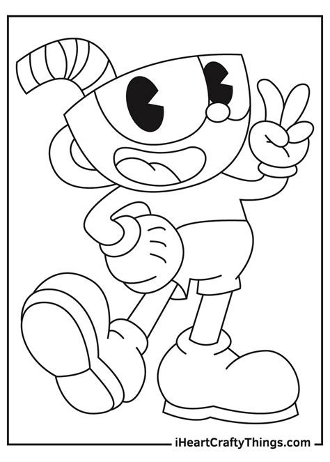 Cuphead Coloring Pages Printable