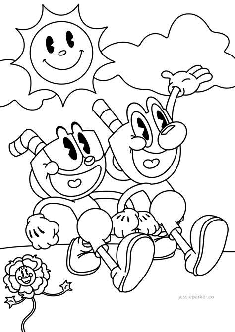 Cuphead Coloring Pages