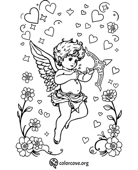 Cupid Coloring Page