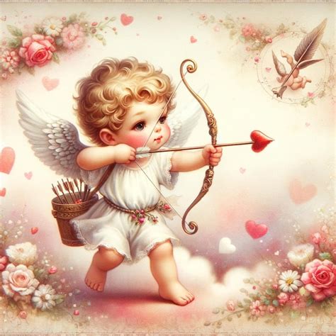 Cupid shooting an arrow