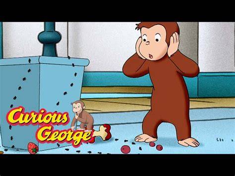 Curious George making a mess