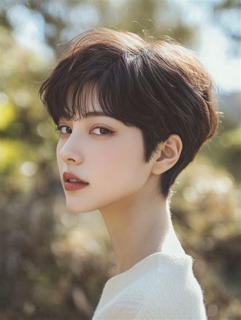 Curly/Wavy Korean Pixie