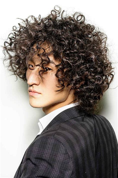 Curly Hair Asian Male