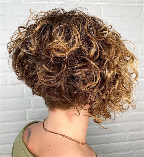 Curly Hair Inverted Bob