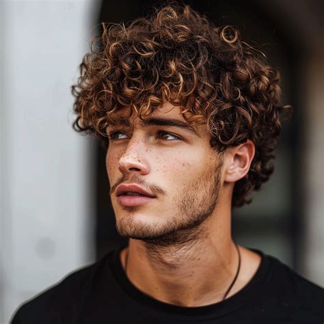 Curly Hair Male Styles