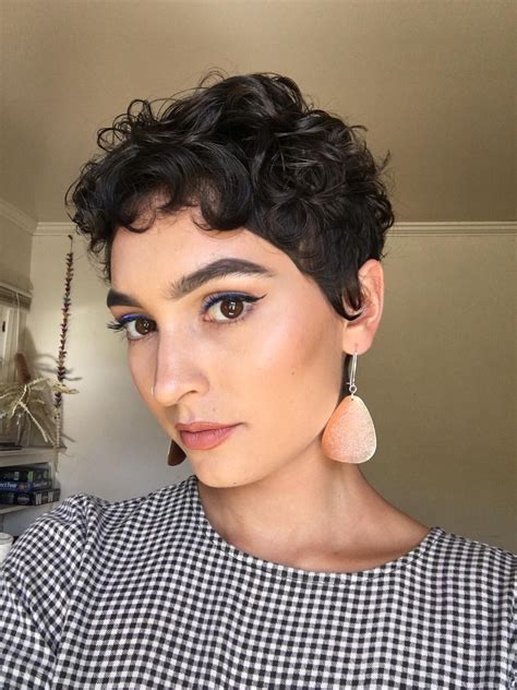 Curly Hair Pixie Haircut