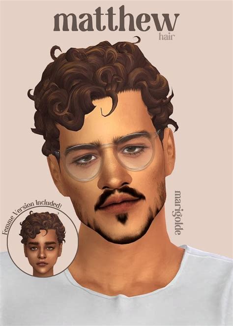 Curly Hair Sims 4 Male