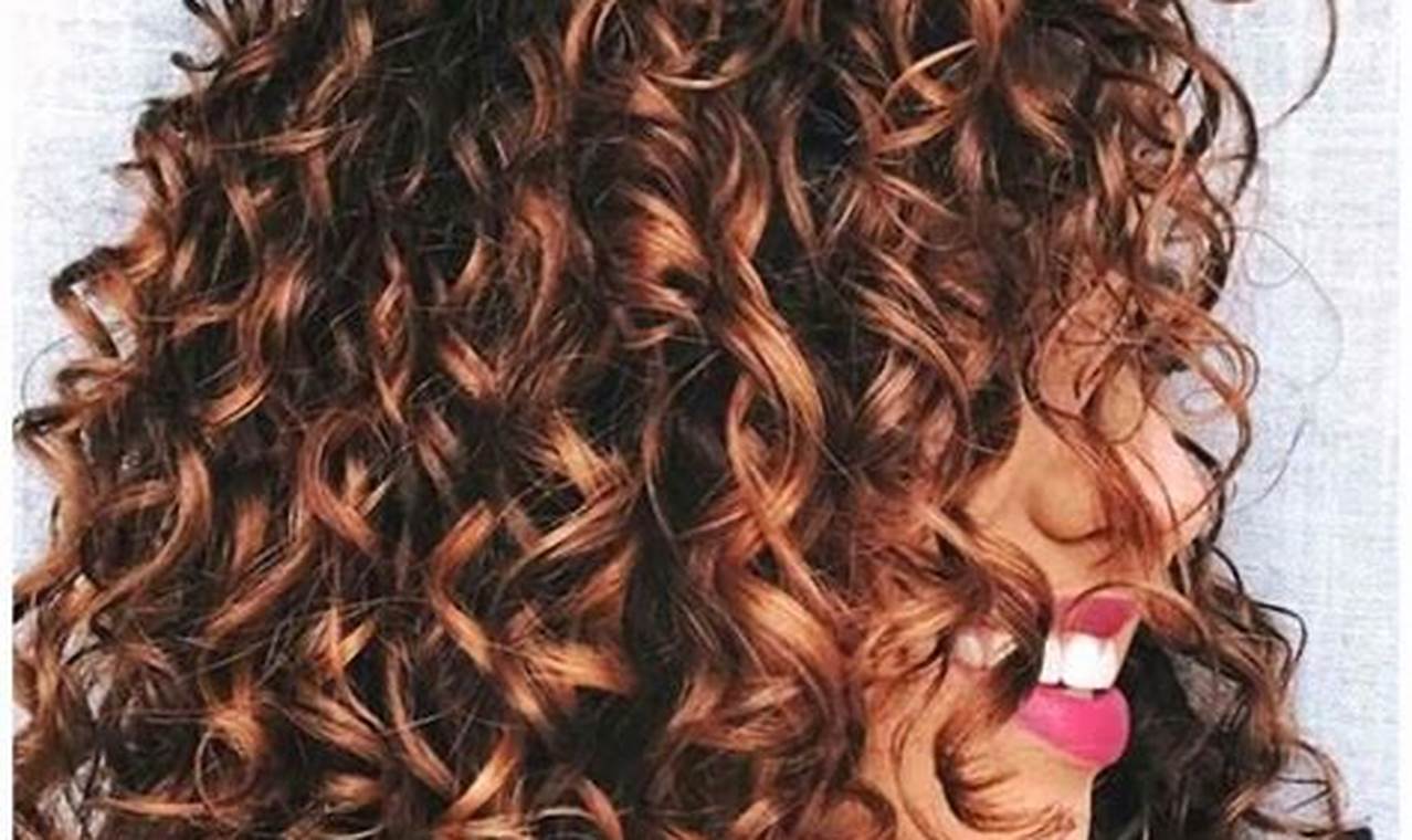 Curly Hairstyles with Highlights