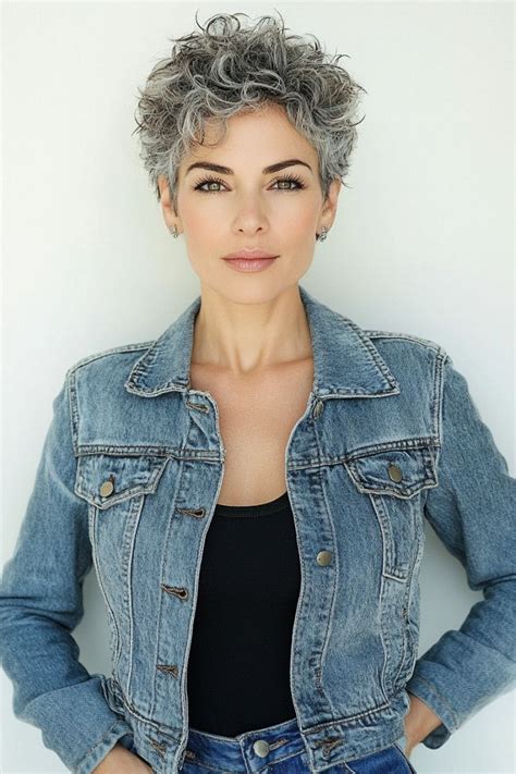 Curly Short Grey Hair
