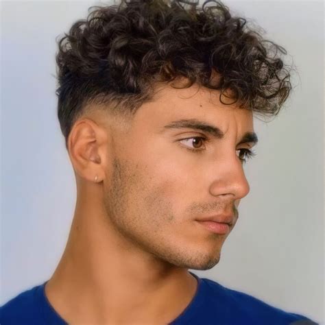 Curly Undercut Men
