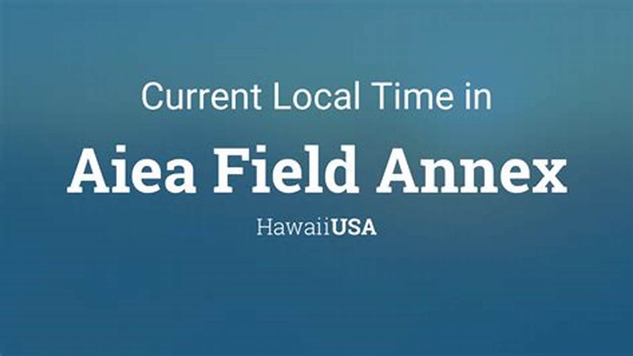 Current Local Time In Maui